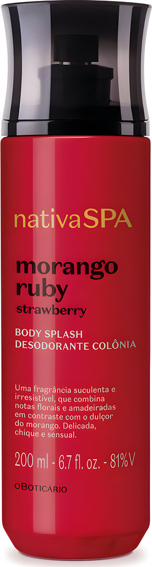Morango Ruby by O Boticário perfume bottle