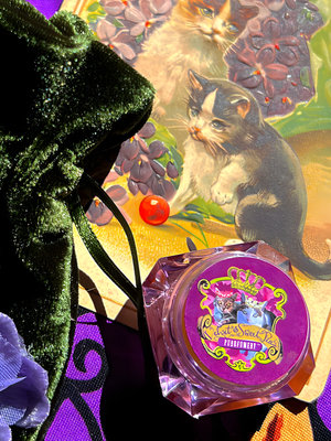 Beaumes de Cassis by Velvet & Sweet Pea’s Purrfumery perfume bottle