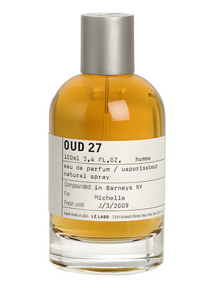 Oud 27 by Le Labo perfume bottle