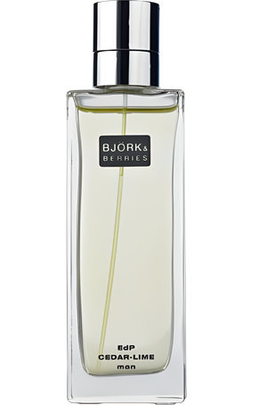 Cedar Lime by Bjork and Berries perfume bottle