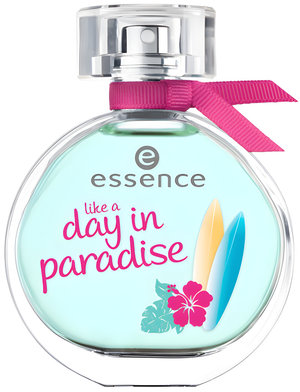 Like a Day in Paradise by essence perfume bottle