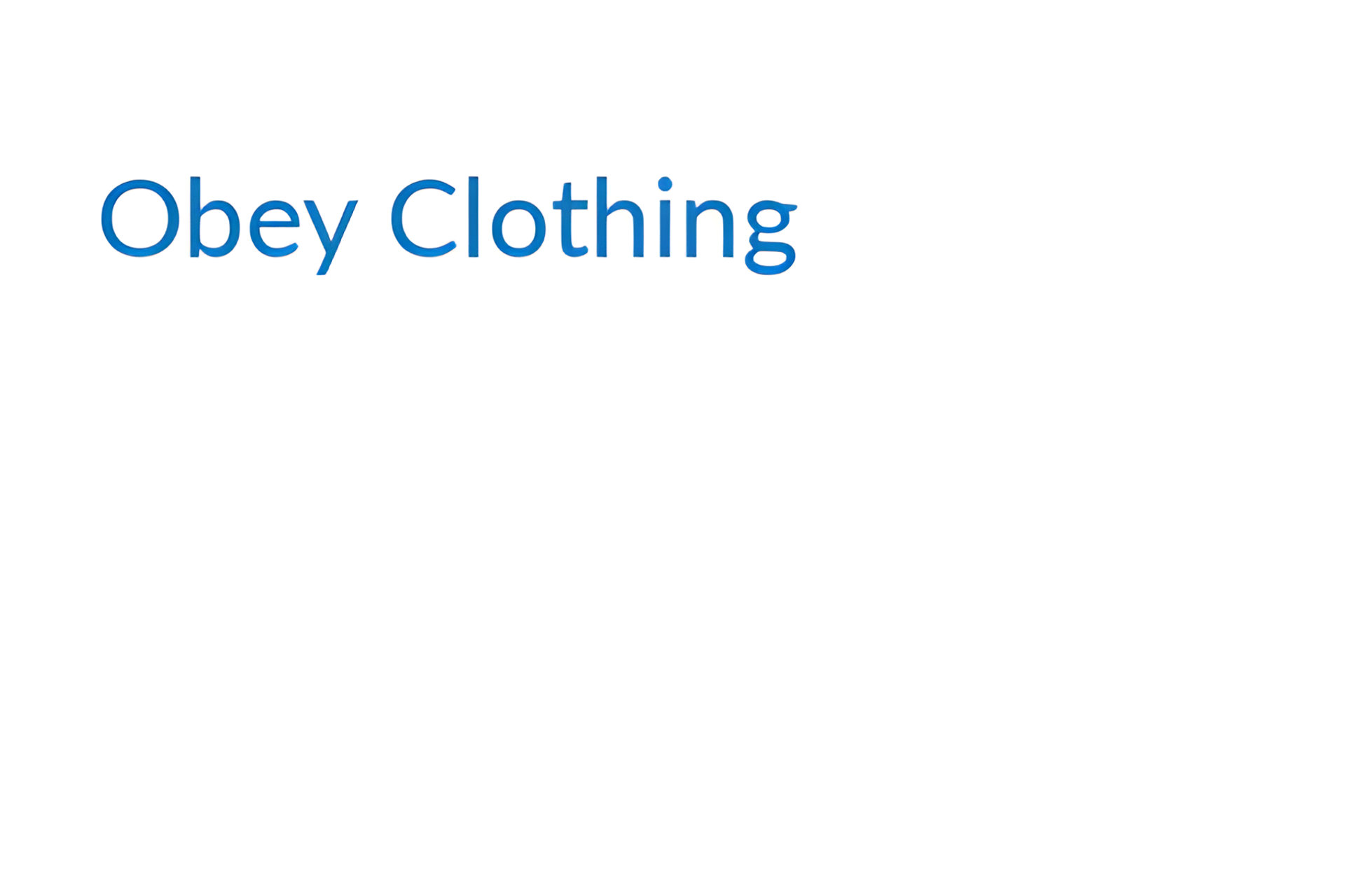 Picture of Obey Clothing brand