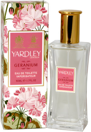 Heritage Collection: Geranium by Yardley perfume bottle