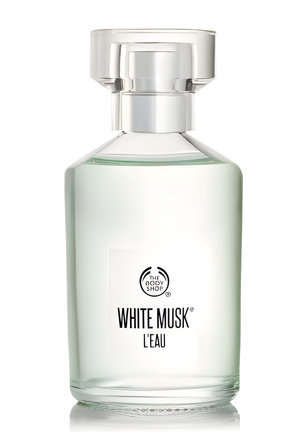 White Musk L'Eau by The Body Shop perfume bottle