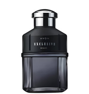 Exclusive in Black by Avon perfume bottle