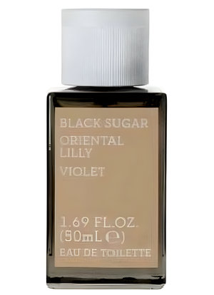 Black Sugar Oriental Lily Violet by Korres perfume bottle