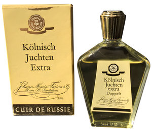 Kölnisch Juchten Extra Cuir de Russie by Farina perfume bottle
