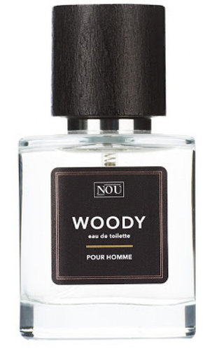 Woody by NOU perfume bottle