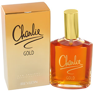 Charlie Gold by Revlon perfume bottle