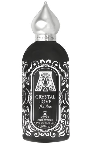 Crystal Love for Him by Attar Collection perfume bottle