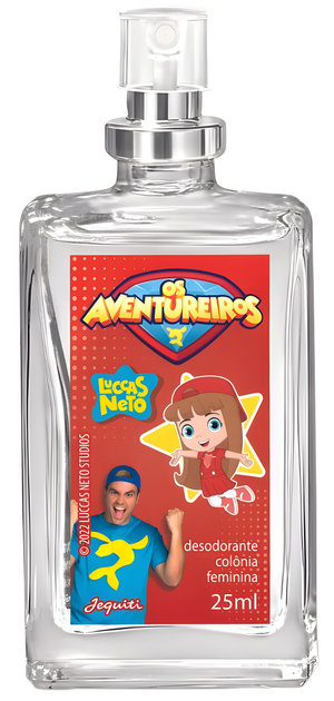 Luccas Neto Aventureira Vermelha by Jequiti perfume bottle