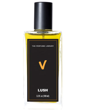 V by Lush perfume bottle