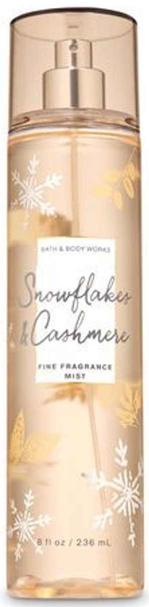 Snowflakes & Cashmere by Bath & Body Works perfume bottle