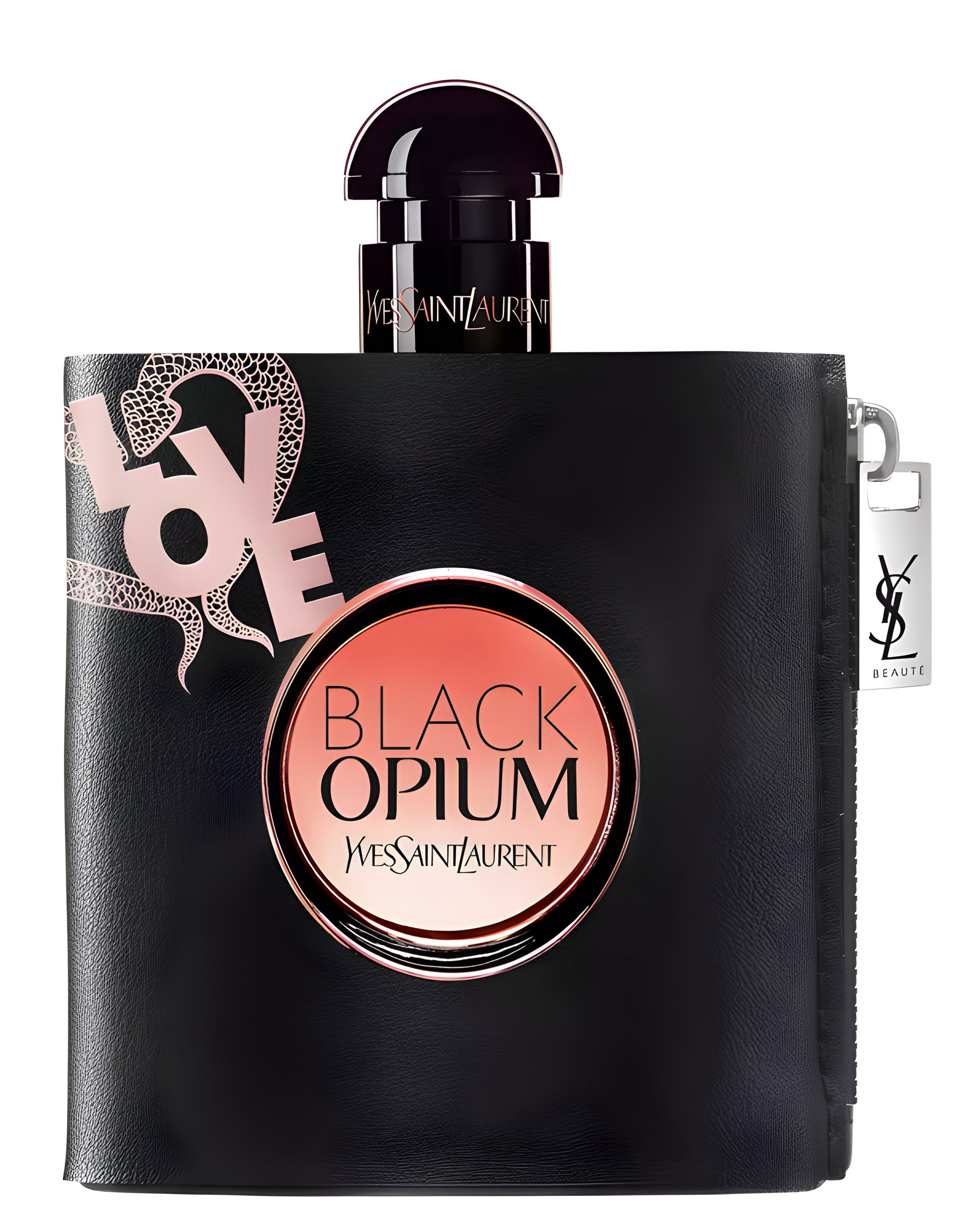 Black Opium Snake Jacket by Yves Saint Laurent perfume bottle