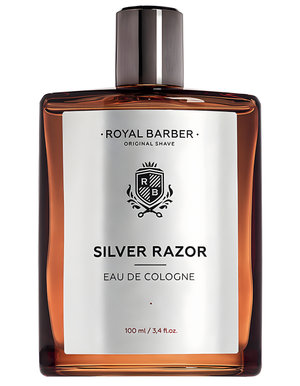 Silver Razor Eau de Cologne by Royal Barber perfume bottle