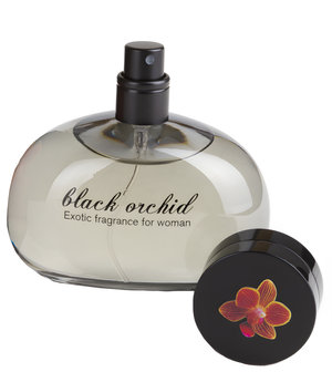 Black Orchid by Bachs perfume bottle