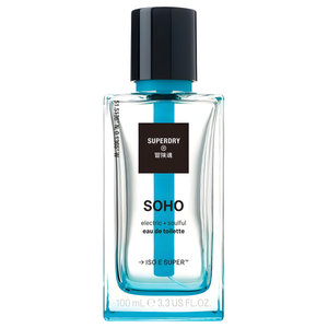 Soho by Superdry perfume bottle