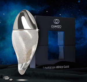 Levitation White Gold by Cuarzo The Circle perfume bottle
