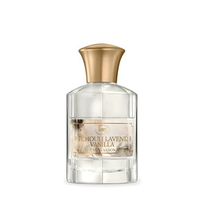 Patchouli Lavender Vanilla by Sabon perfume bottle