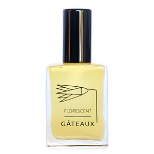 Gâteaux by Florescent perfume bottle