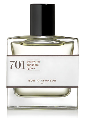 701 Eucalyptus, Amber, White Wood by Bon Parfumeur perfume bottle