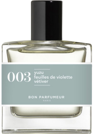 003 Yuzu Feuilles de Violette, vétiver by Bon Parfumeur perfume bottle