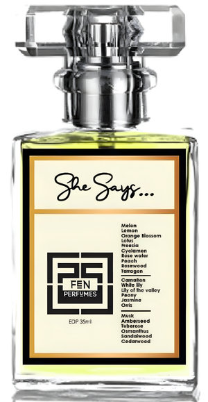 She Says by FEN Perfumes perfume bottle