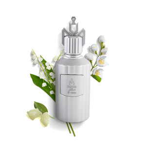 Silver by Musk perfume bottle