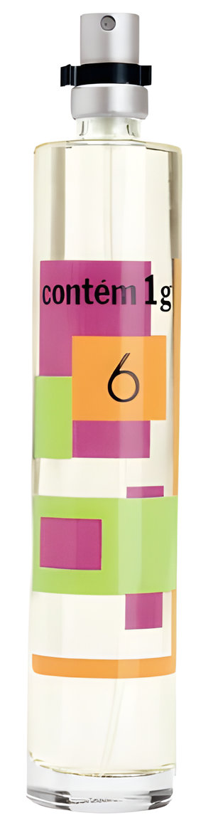6 by Contém 1g perfume bottle