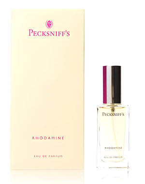Rhodamine by Pecksniff's perfume bottle