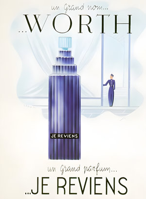 Je Reviens by Worth perfume bottle