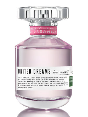 United Dreams Love Yourself by Benetton perfume bottle