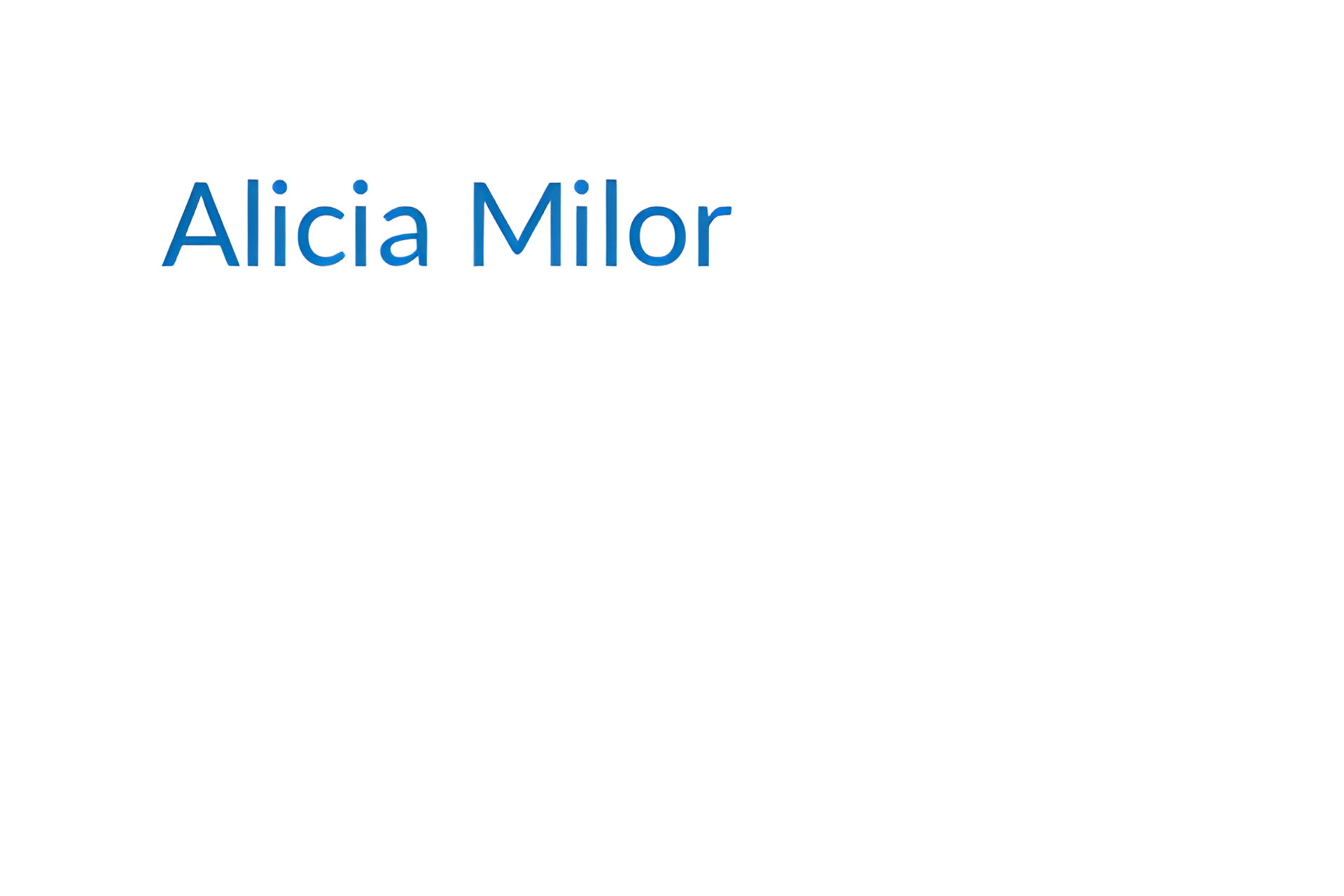 Picture of Alicia Milor brand