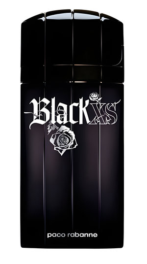 Black XS by Rabanne perfume bottle