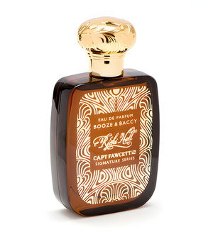 Booze and Baccy by Captain Fawcett's perfume bottle