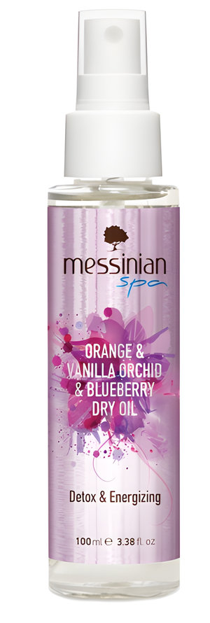 Orange, Vanilla Orchid & Blueberry Oil by Messinian SPA perfume bottle