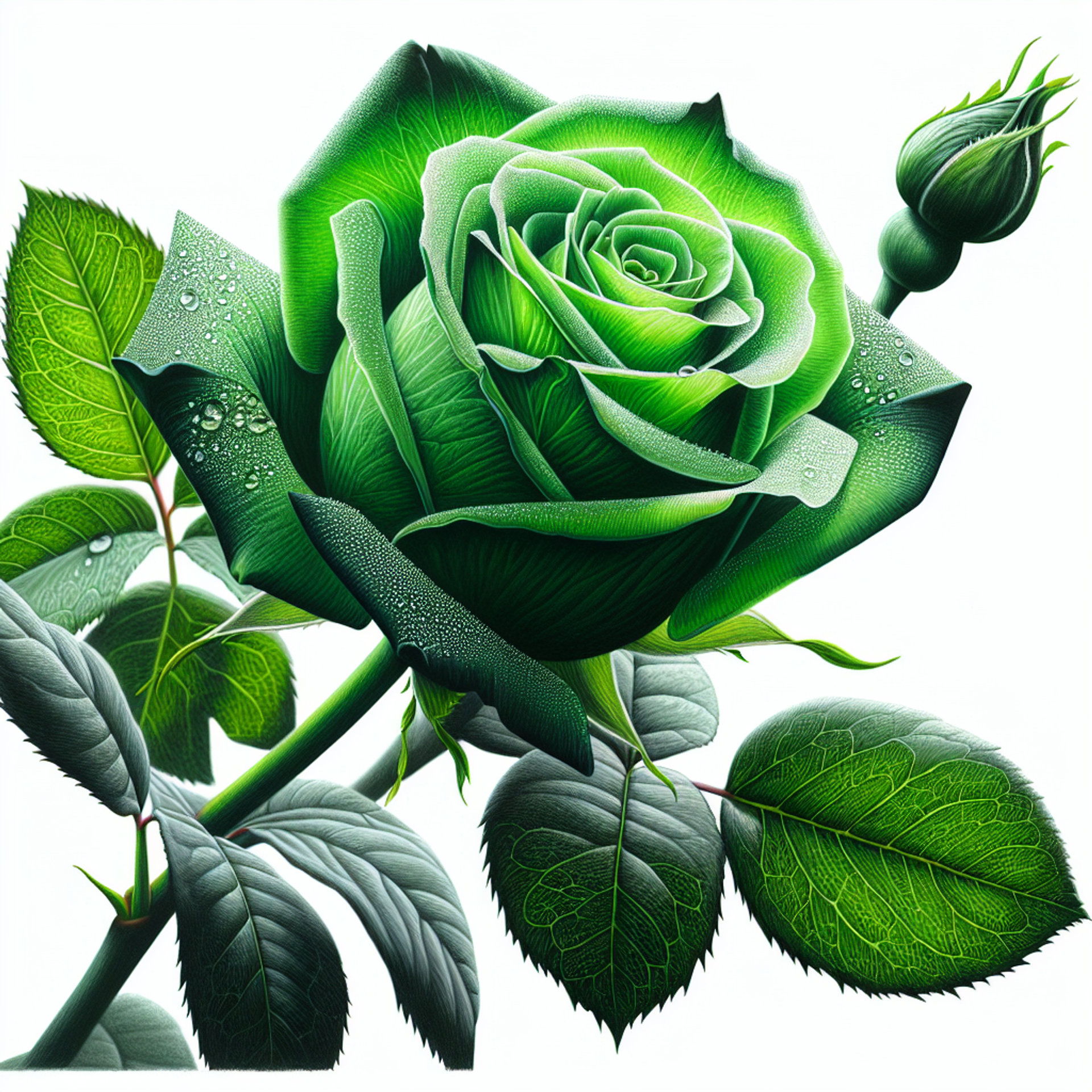 Picture of Green Rose Otto note
