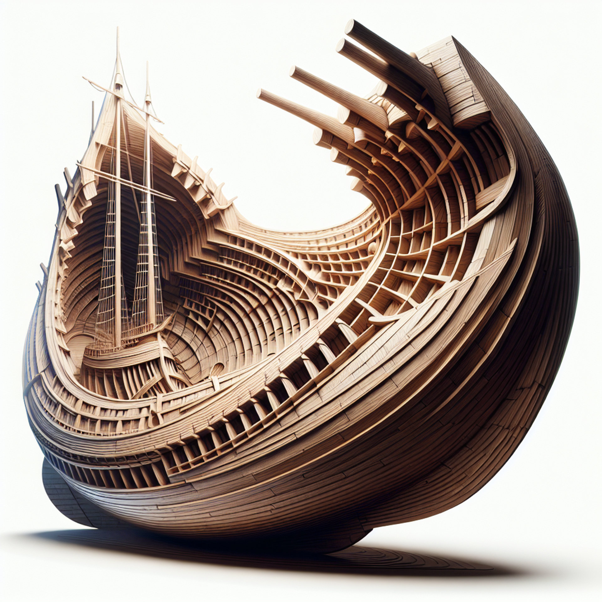 Picture of Hollow Hulls of Wooden Ships note
