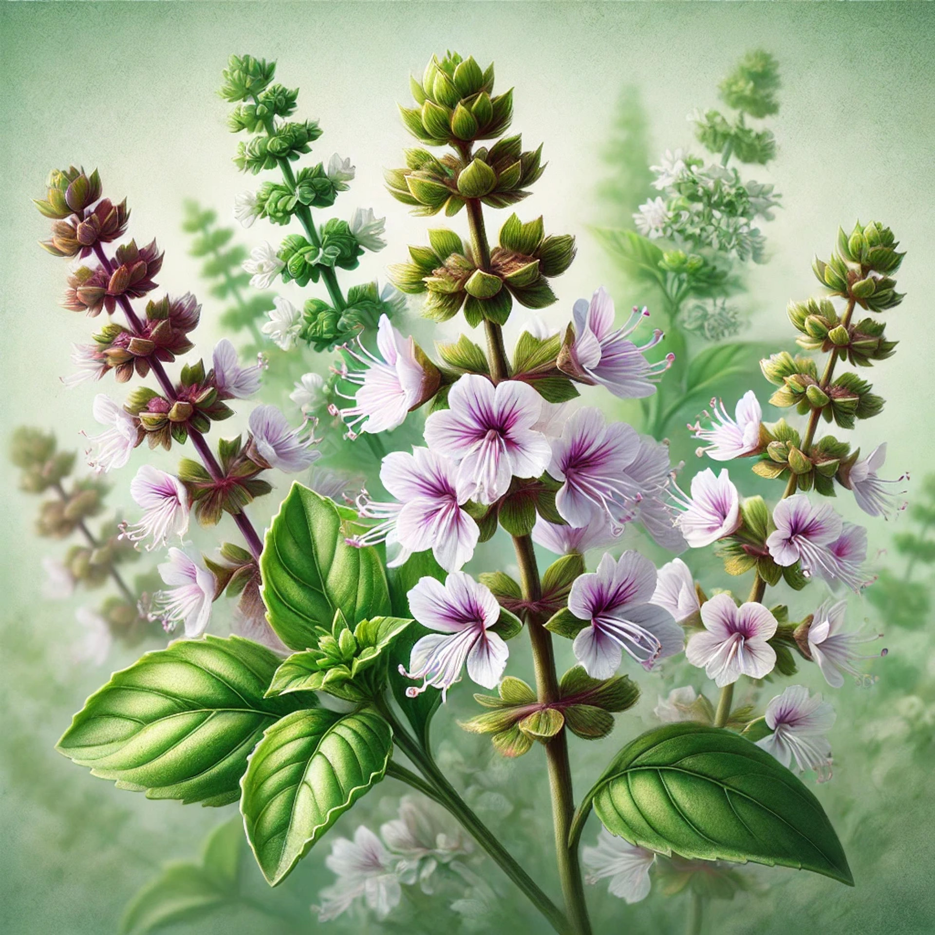 Picture of Basil Flower note