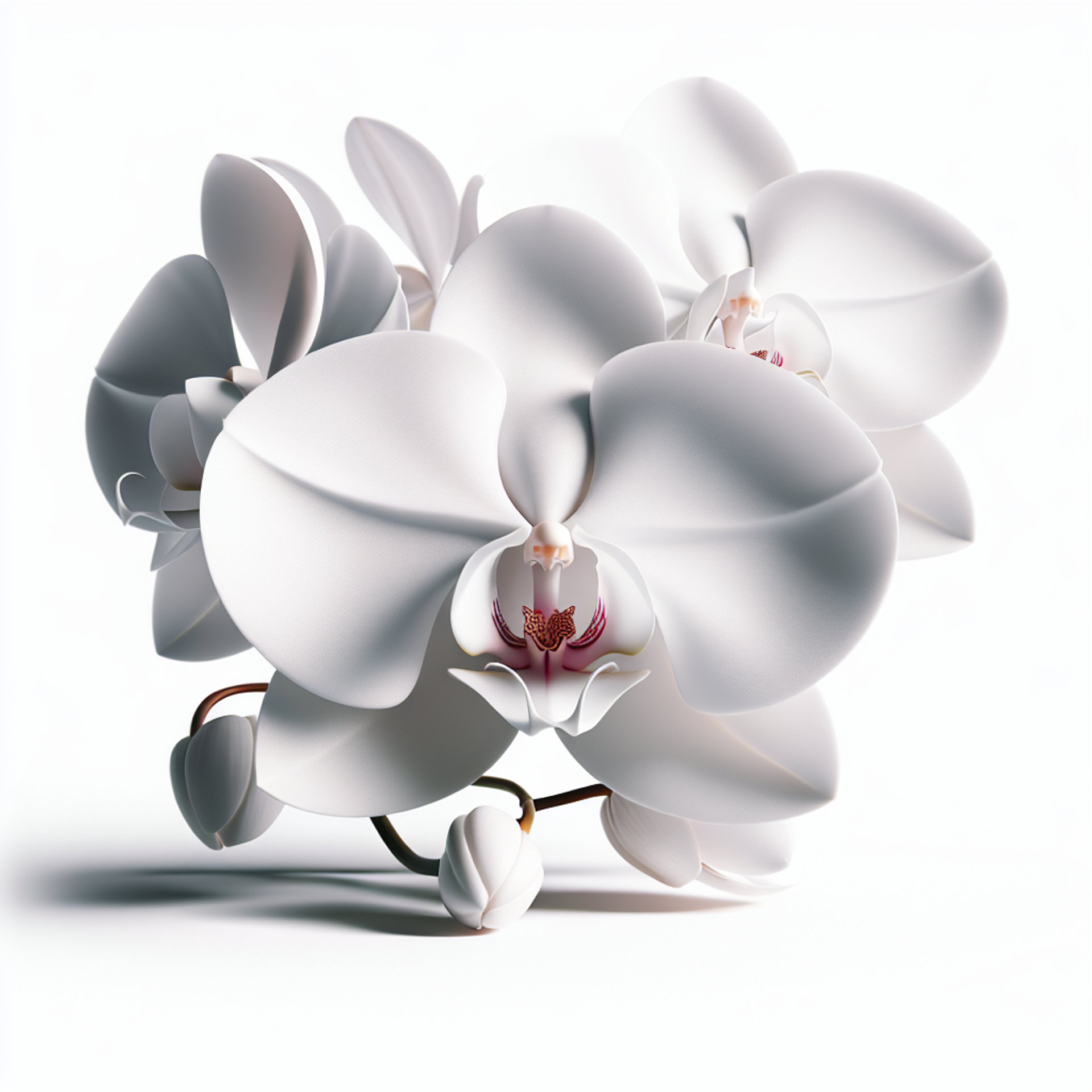 Picture of White Orchid note