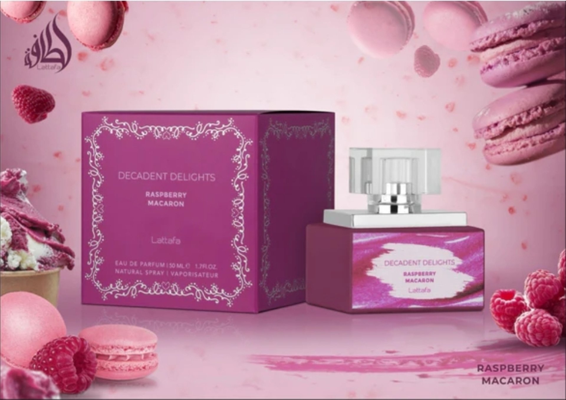 Decadent Delights Raspberry Macaron Women EDP by Lattafa Perfumes